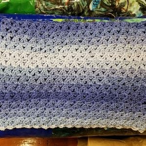 Handmade Large Cowl with Flowers/Stars